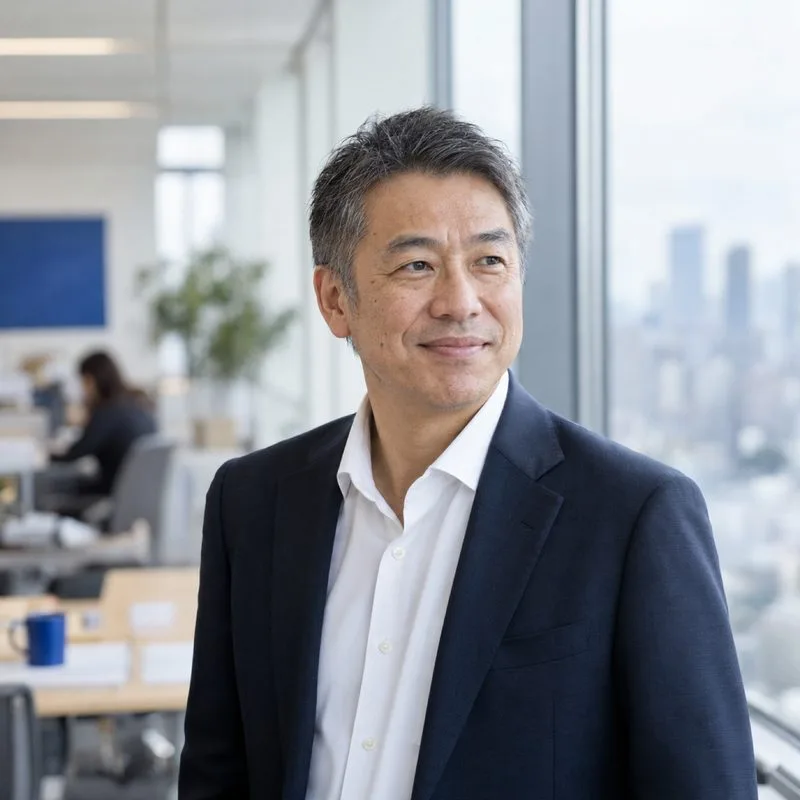 青葉物産の営業部長（イメージ・見本）